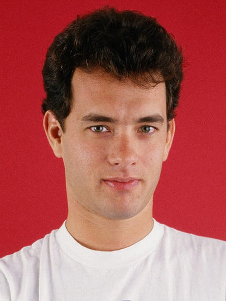 Tom Hanks, lo más joven, 1984, 28 años. Splash