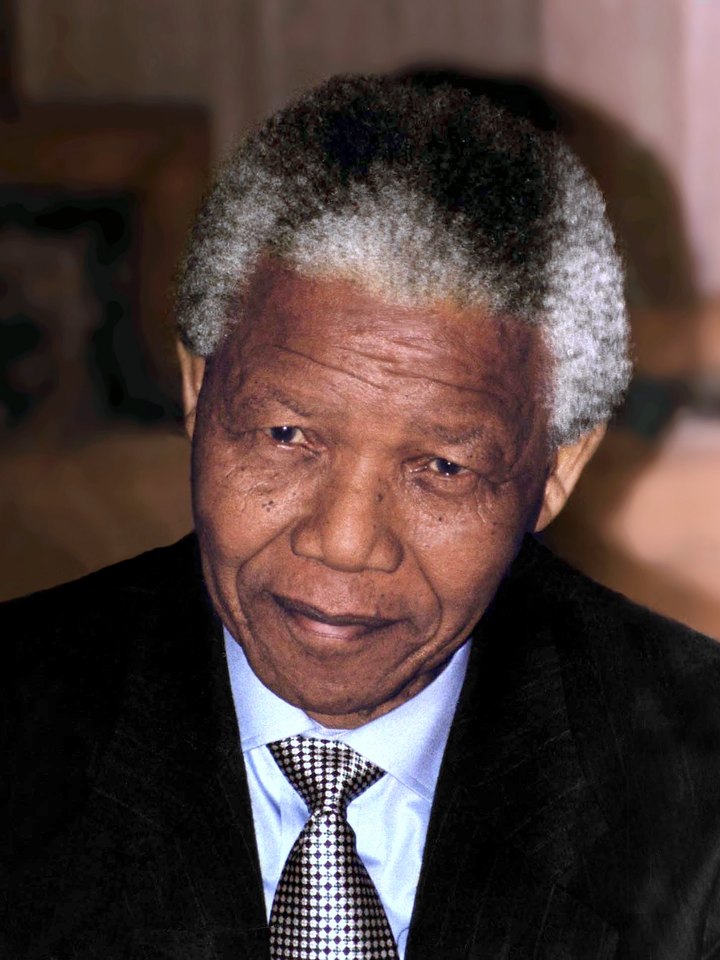 Nelson Mandela, adultez, 1994, 76 años. Presidente