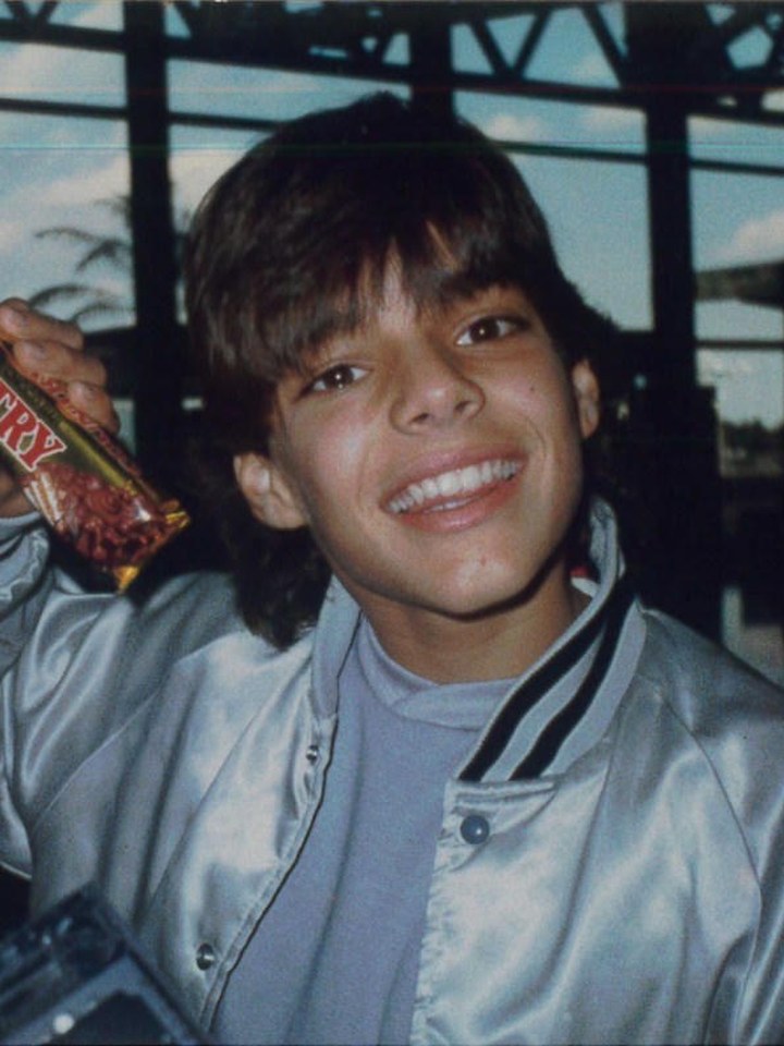 Ricky Martin, lo más joven, 1986, 15 años. Menudo
